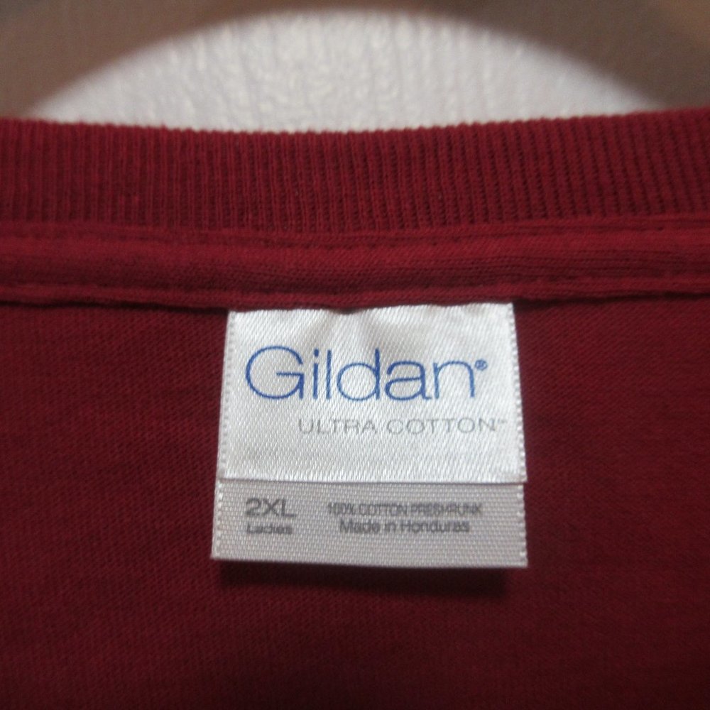 Gildan Adorable Snowman Holiday Short Sleeve T-Shirt Handmade 2X - Picture 4 of 10